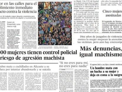 Noticias sobre violencia machista publicadas en EL PAÍS.