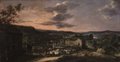 'Vista de las afueras de Sevilla', de Andrés Cortés.