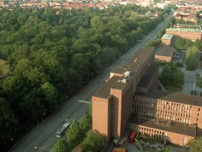 Los árboles cubren una extensa zona de parques en Malmoe.