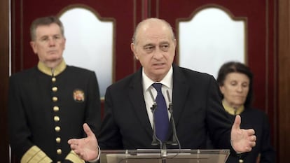 El exministro Jorge Fernández Díaz, el pasado octubre, en el Congreso.