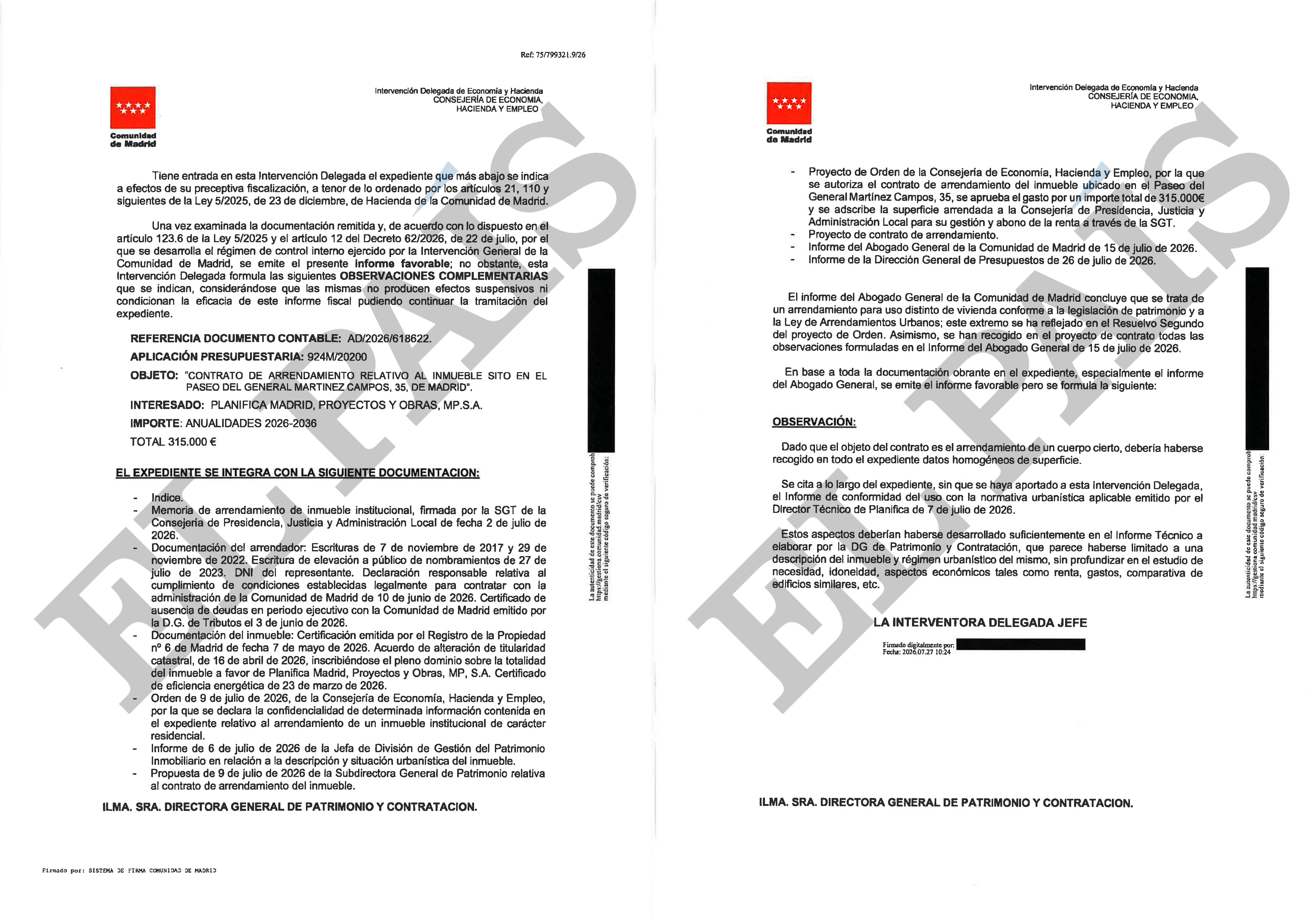Un informe interno del Gobierno de Ayuso afirma que la apuesta por el ático no estaba “suficientemente” explicada
