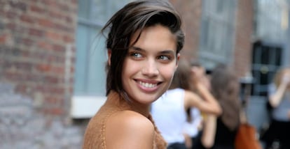 La modelo Sara Sampaio en la Fashion Week de Nueva York el pasado septiembre.