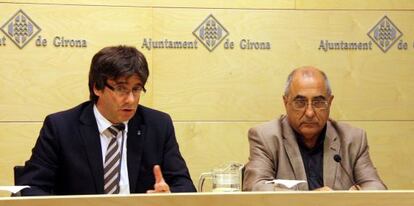 Carles Puigdemont y Joaquim Nadal. 
