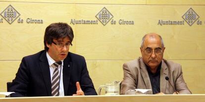Carles Puigdemont y Joaquim Nadal.