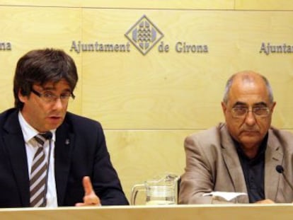 Carles Puigdemont y Joaquim Nadal. 