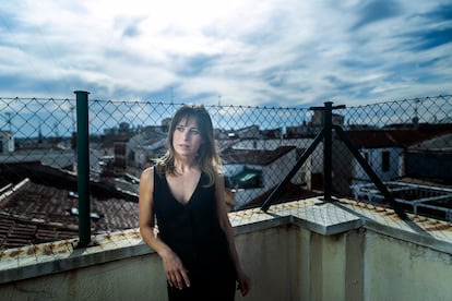 La actriz Marta Etura, en una azotea del centro de Madrid la pasada semana.