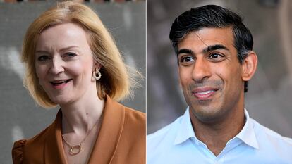 Rishi Sunak y Liz Truss