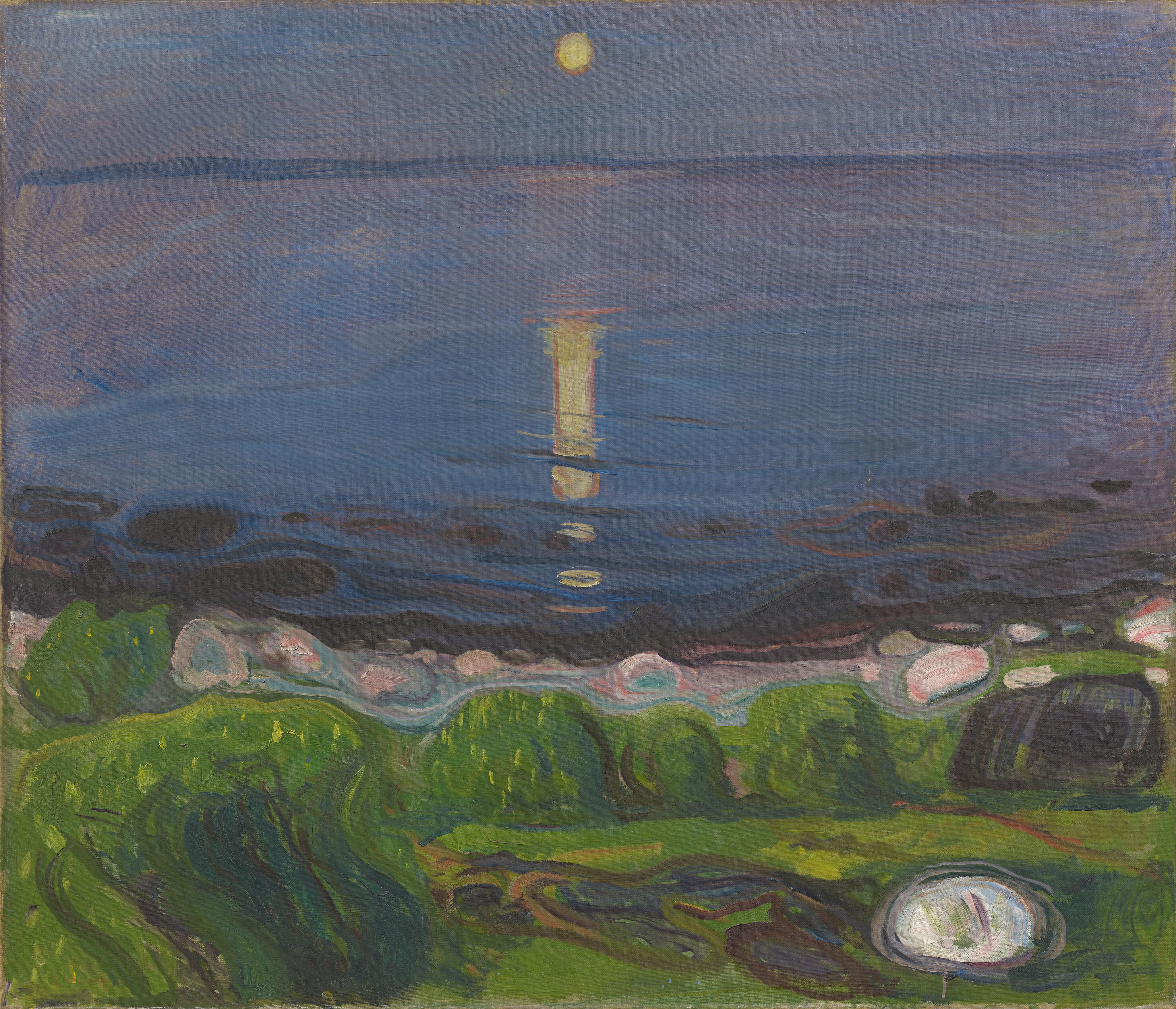 'Noche de verano en la playa' (1902-1903), Edvard Munch.