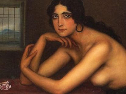 Reproducci&oacute;n del cuadro de Julio Romero de Torres &#039;Carmen de C&oacute;rdoba&#039;.