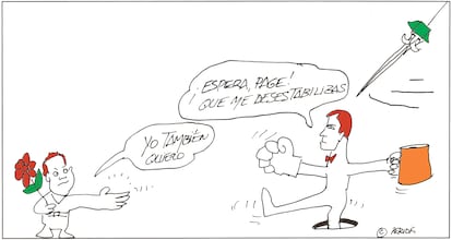 Viñeta de Peridis del 12 de julio de 2025.