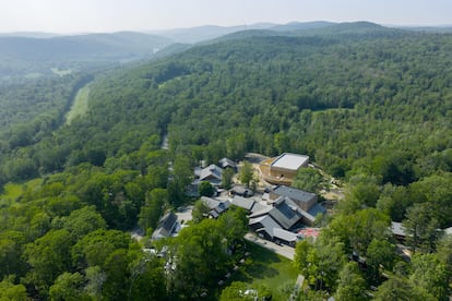 Vista aérea del Campus Jacob’s Pillow en Massachusetts.