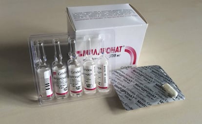Cápsulas de Meldonium.