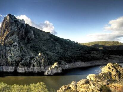 Observatorio de aves del Salto del Gitano, en el parque nacional de Monfragüe (Cáceres)