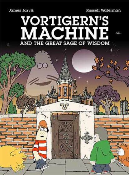 Portada de la novela ilustrada <i>Vortigern's machine</i>.
