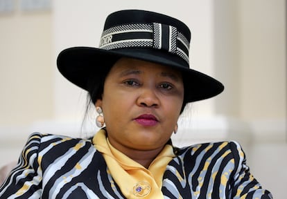 Maesaiah Thabane, mujer del primer ministro de Lesoto posa en Maseru, la capital del país, el pasado 18 de febrero.