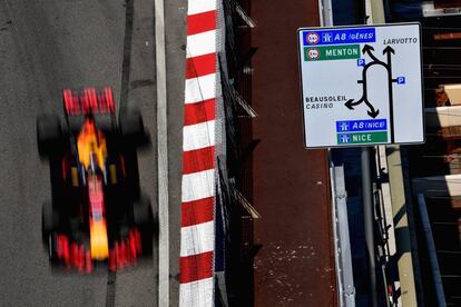 Vista cenital del piloto Daniel Ricciardo.