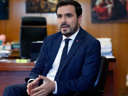 El ministro de Consumo, Alberto Garzón.