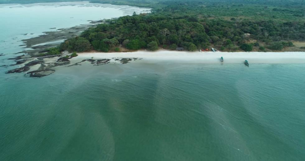 Vista de la isla de Orango.