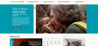 Web de la fundación de la Reina.
