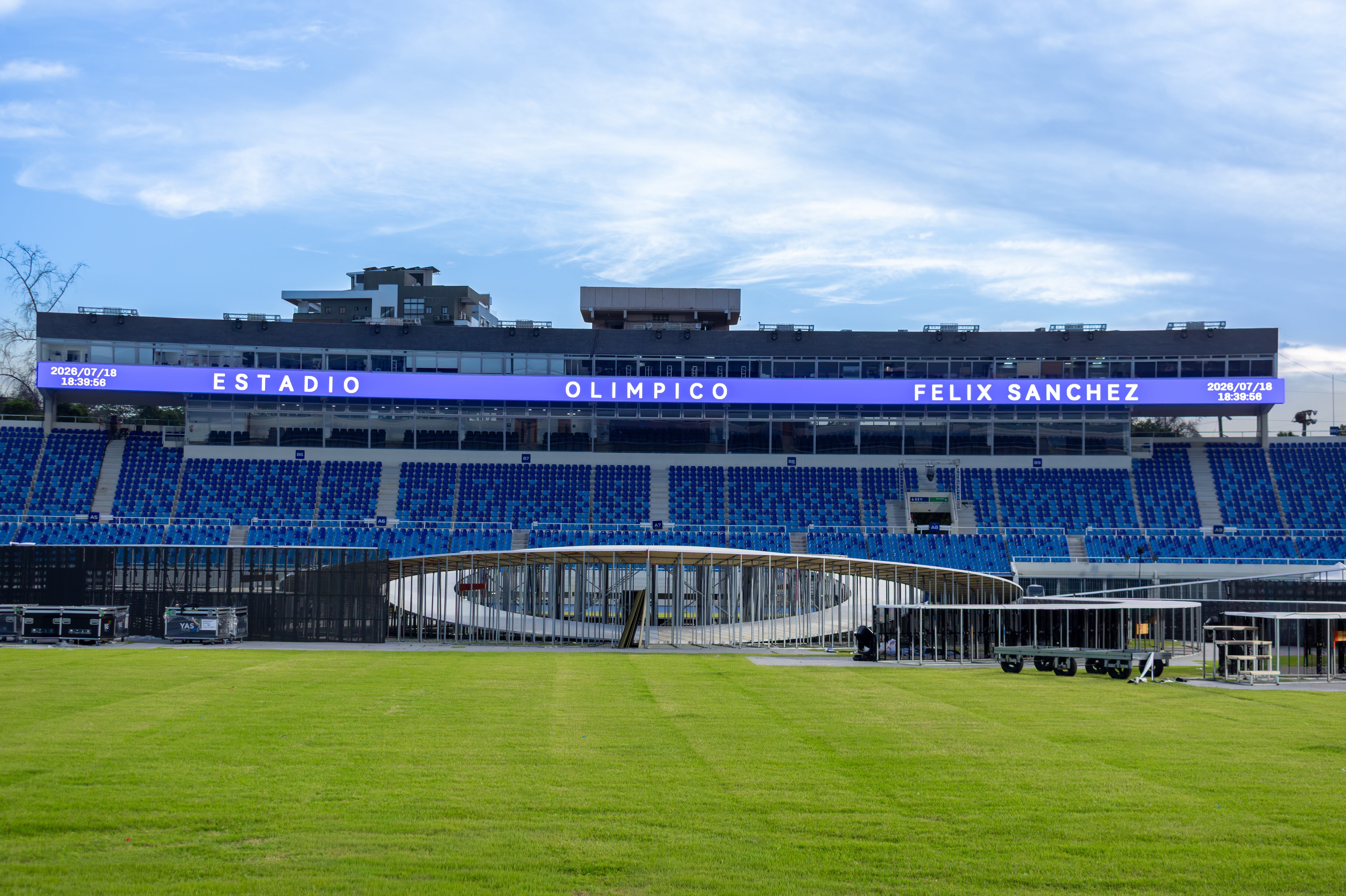 El Estadio Olímpico Félix Sánchez, principal escenario en los Juegos Centroamericanos y del Caribe.