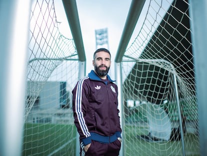 Dani Carvajal, en la Ciudad del Fútbol de Las Rozas, concentrado con la selección española.