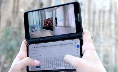 Doble pantalla de LG.