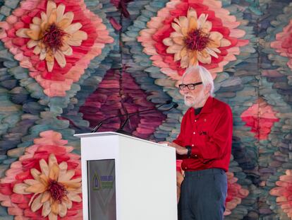 David Harvey, profesor de Geografía de la Universidad de la Ciudad de Nueva York, en el Foro de 'Vivienda justa y prosperidad compatida' el 4 de julio del 2024.