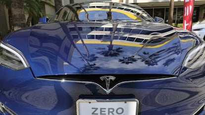 Un Tesla Model S como los que se vender&aacute;n en El Corte Ingl&eacute;s de Lisboa, en Los &Aacute;ngeles (EE UU).