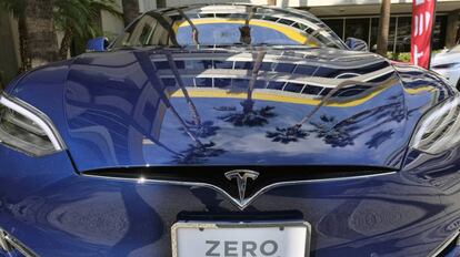Un Tesla Model S como los que se venderán en El Corte Inglés de Lisboa, en Los Ángeles (EE UU).