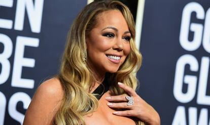 Mariah Carey, el pasado 7 de enero en los Globos de Oro.