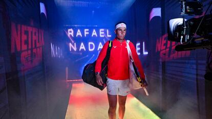 Rafael Nadal llega al Netflix Slam, un evento deportivo producido y emitido por la plataforma de vídeo.