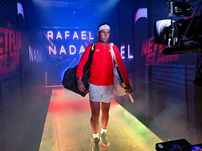 Rafael Nadal llega al Netflix Slam, un evento deportivo producido y emitido por la plataforma de vídeo.