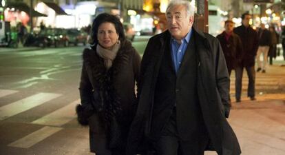 Anne Sinclair y Dominique Strauss-Kahn.