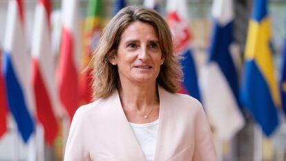 Teresa Ribera, en una cumbre extraordinaria europea en septiembre de 2022 en Bruselas.