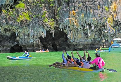 La icónica Maya Bay, en el pequeño archipiélago de  Turismo de Tailandia 