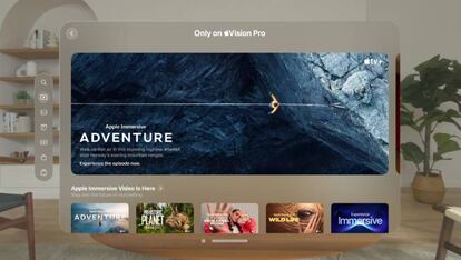 Contenidos en Apple TV+ para Vision Pro