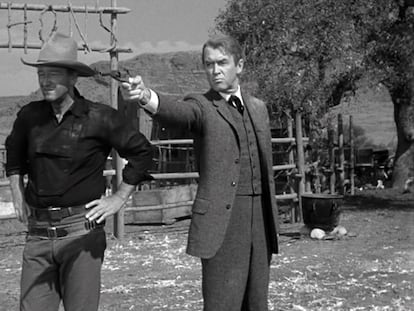 Un momento de 'El hombre que mató a Liberty Valance', de John Ford.