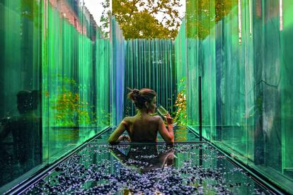 Interior del hotel Les Cols Pavellons, en Olot (Girona).