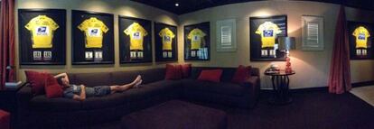 Fotograf&iacute;a obtenida del Twitter de Lance Armstrong, publicada en la red social por el ciclista el 10/11/2012