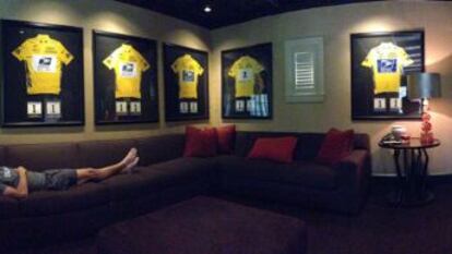 Fotograf&iacute;a obtenida del Twitter de Lance Armstrong, publicada en la red social por el ciclista el 10/11/2012