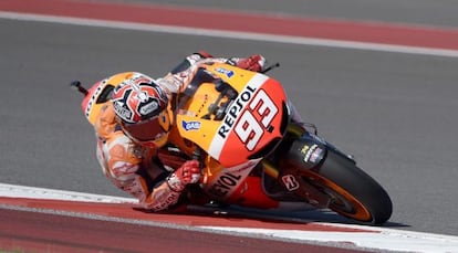 Márquez rueda en el circuito de Las Américas.