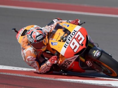 Márquez rueda en el circuito de Las Américas.