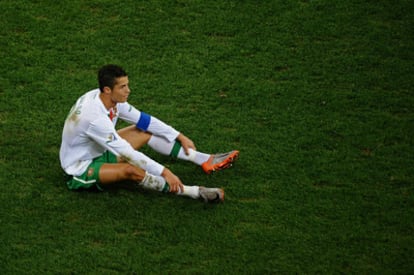 Cristiano Ronaldo, tras perder contra España en el Mundial.