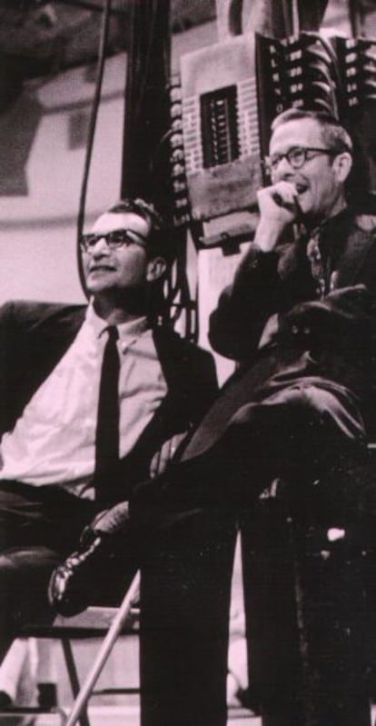 Dave Brubeck (i) y el periodista Ralph J. Gleason.