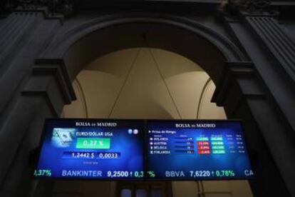 Bolsa de Madrid.