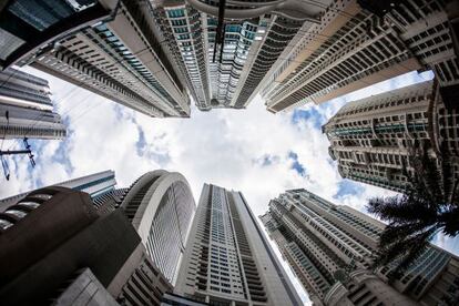 Edificios en Punta Pacifica, Ciudad de Panam&aacute;.