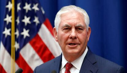 Rex Tillerson, el pasado 26 de octubre en Ginebra.