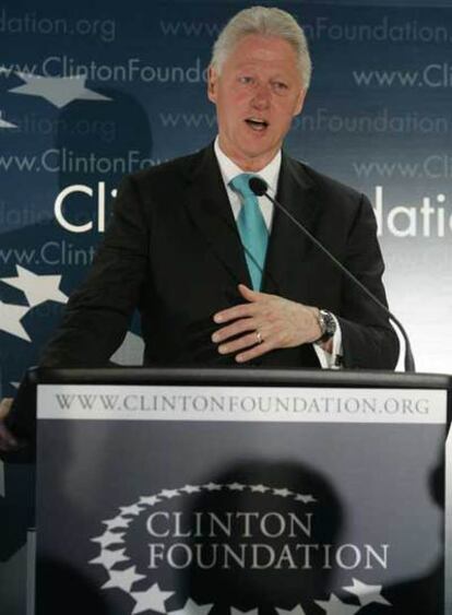 Bill Clinton, durante el anuncio de su campaña para luchar contra la pobreza.