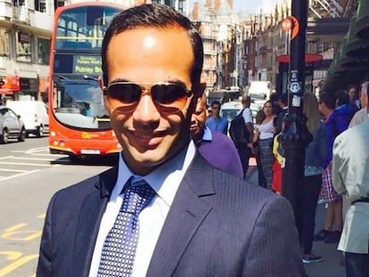 George Papadopoulos, en una fotograf&iacute;a en Londres