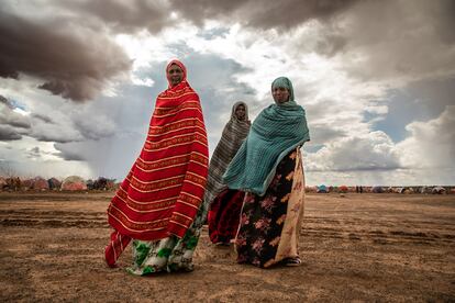 La sequía en la región Somali de Etiopía está golpeando muy duramente a la población. Muchas familias se han mudado a campos de desplazados internos como el de Higlo, cerca del pueblo de Gode.